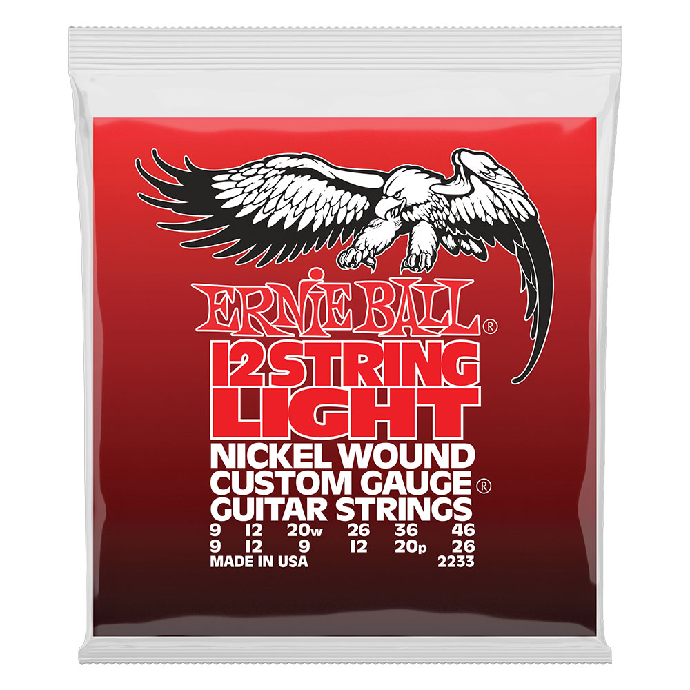 ERNIE BALL 2233 Light 12-String Nickel Wound 9-46 Gauge エレキギター弦