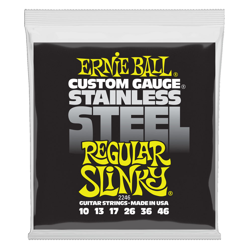 ERNIE BALL 2246 Regular Slinky Stainless Steel Wound 10-46 Gauge エレキギター弦