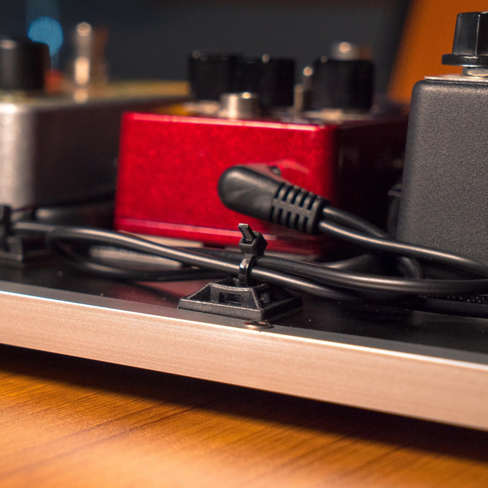 IVU Creator POK-01 ペダルボード オーガナイザーキット ケーブルタイ使用例画像2