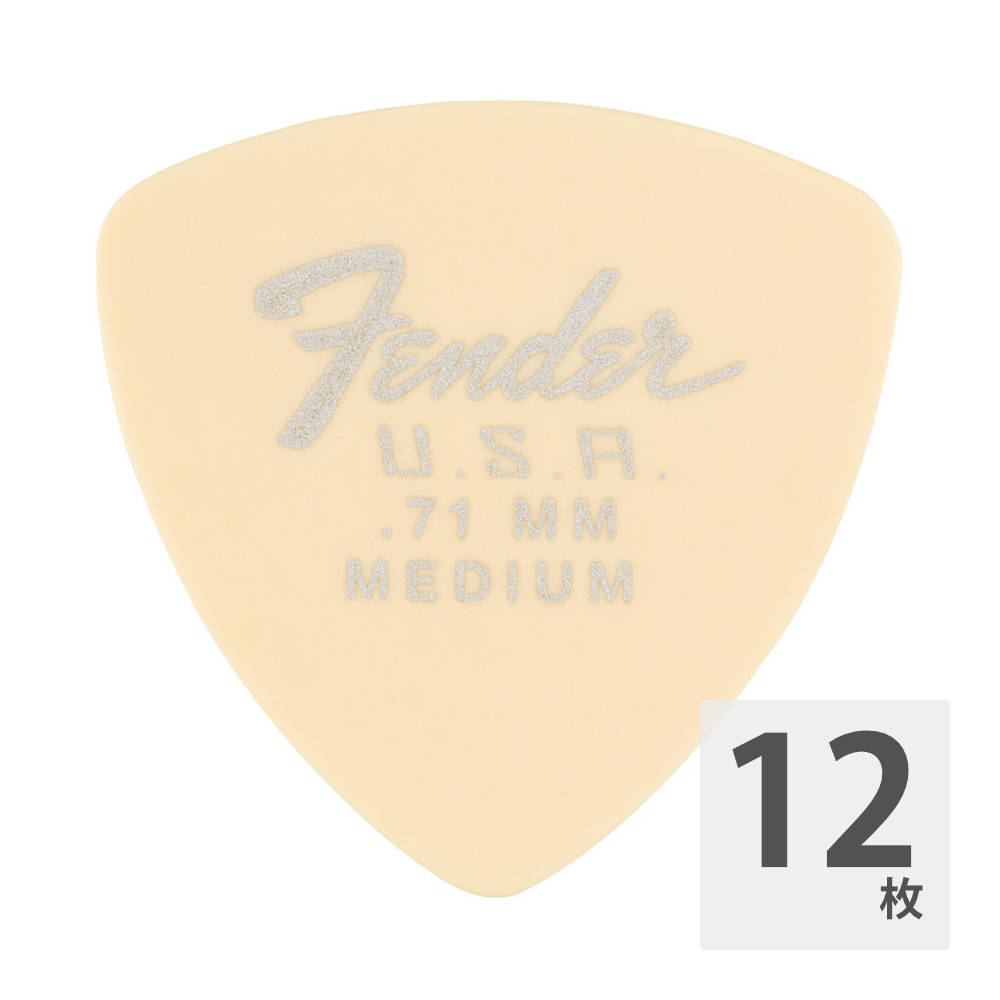 Fender 346 Dura-Tone 0.71mm OLY ギターピック 12枚入り