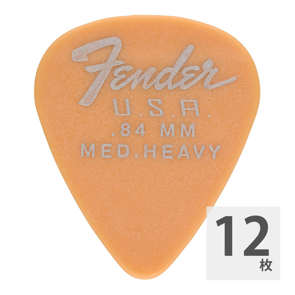 Fender 351 Dura-Tone 0.84mm BTB ギターピック 12枚入り