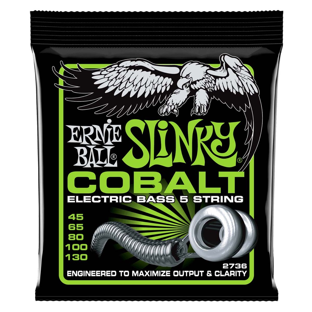ERNIE BALL 2736 Bass 5 Slinky Cobalt 45-130 Gauge 5弦エレキベース弦