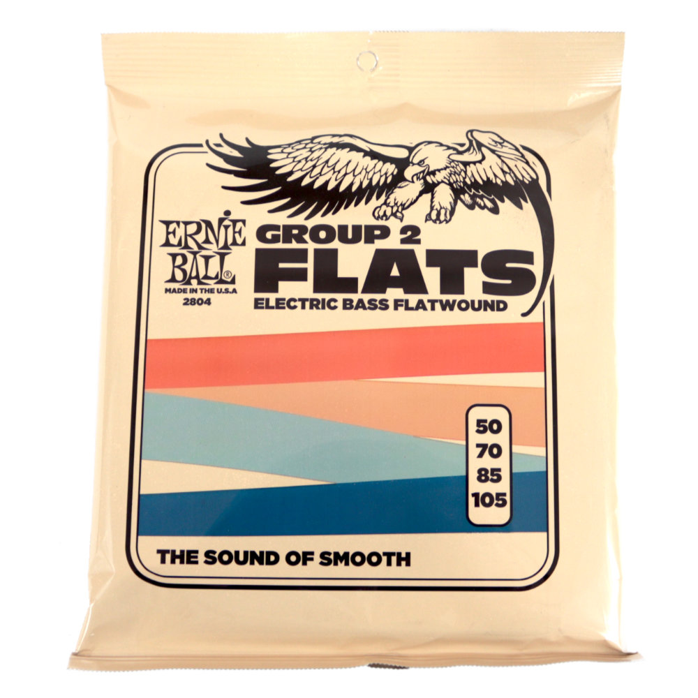 ERNIE BALL 2804 Flatwound Group II 50-105 Gauge エレキベース弦