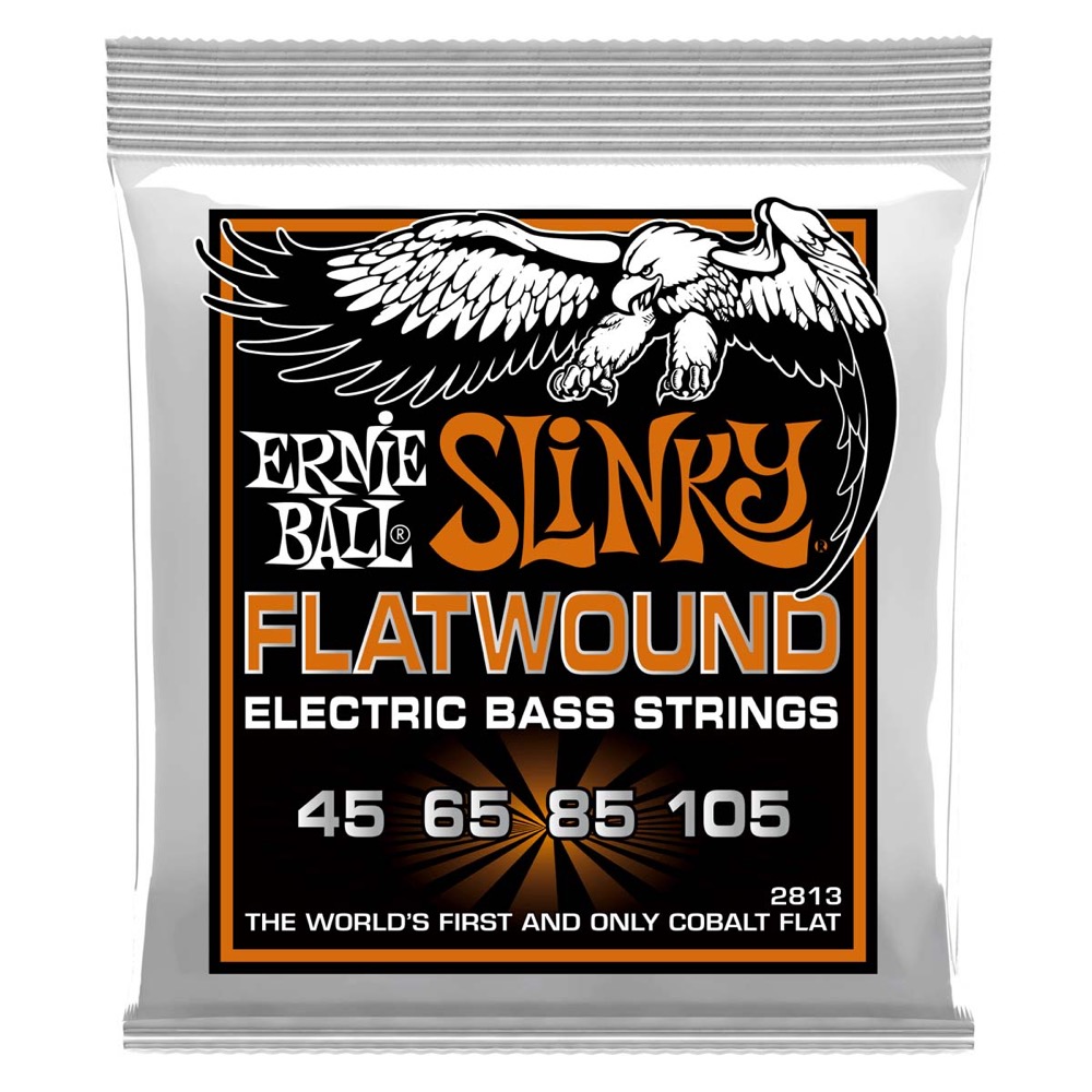 ERNIE BALL 2813 Hybrid Slinky Flatwound 45-105 Gauge エレキベース弦