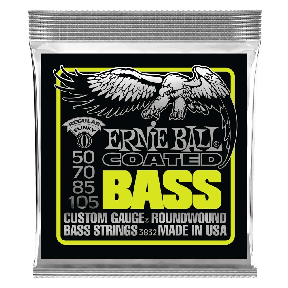 ERNIE BALL 3832 Regular Slinky Coated 50-105 Gauge エレキベース弦