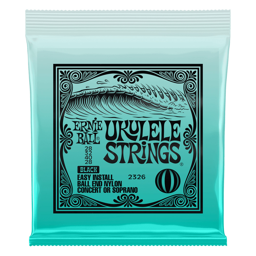 ERNIE BALL 2326 Ukulele Black Nylon Strings Ball-end ボールエンドタイプ ウクレレ弦 ブラックナイロン