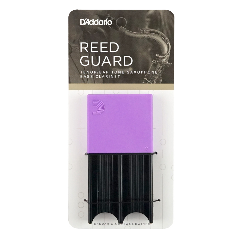 D’Addario Woodwinds/RICO DRGRD4TBPU リードガードIV テナー/バリトンサックス用 4枚収納 パープル