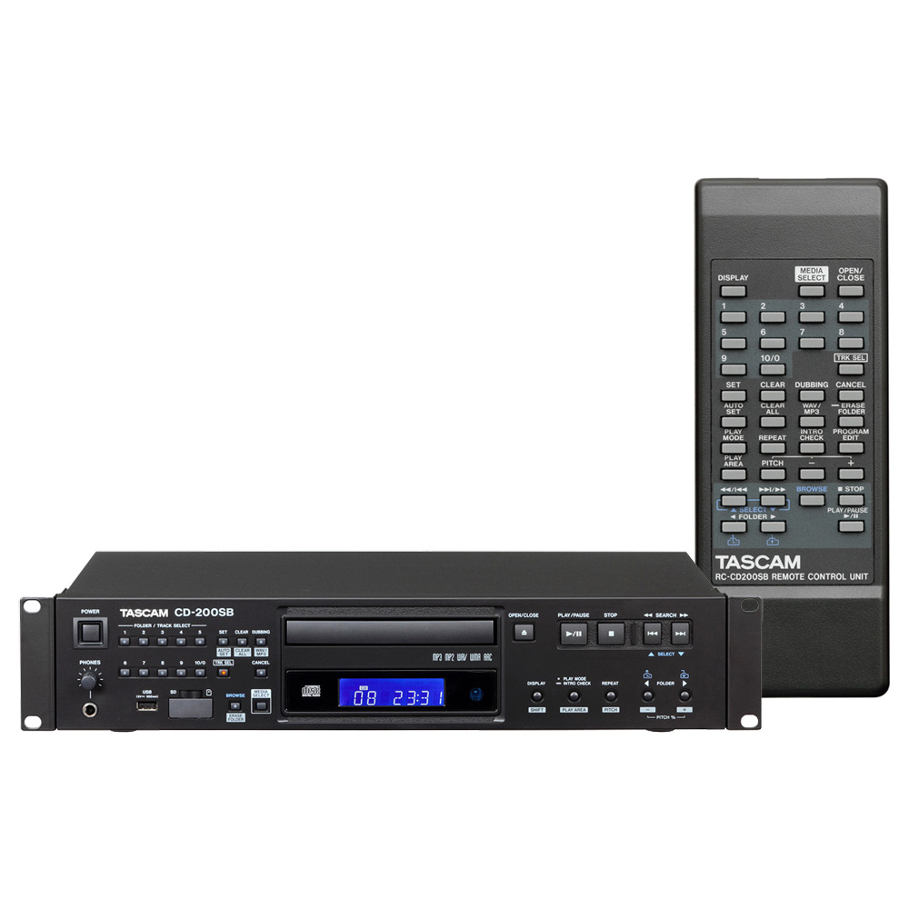 TASCAM CD-200SB SD/USBメモリー対応 業務用CDプレーヤー