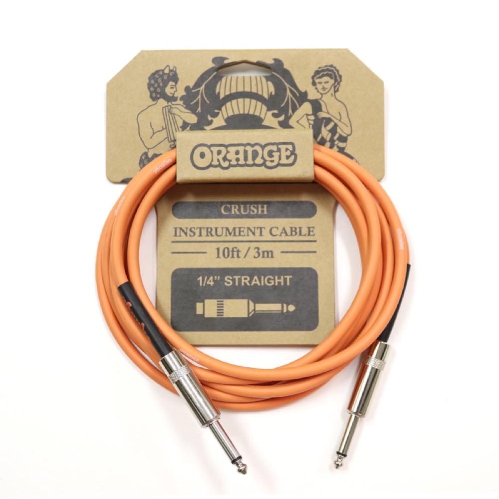 ORANGE CRUSH Instrument Cable 10ft 3m 1/4" Straight CA034 ギターケーブル