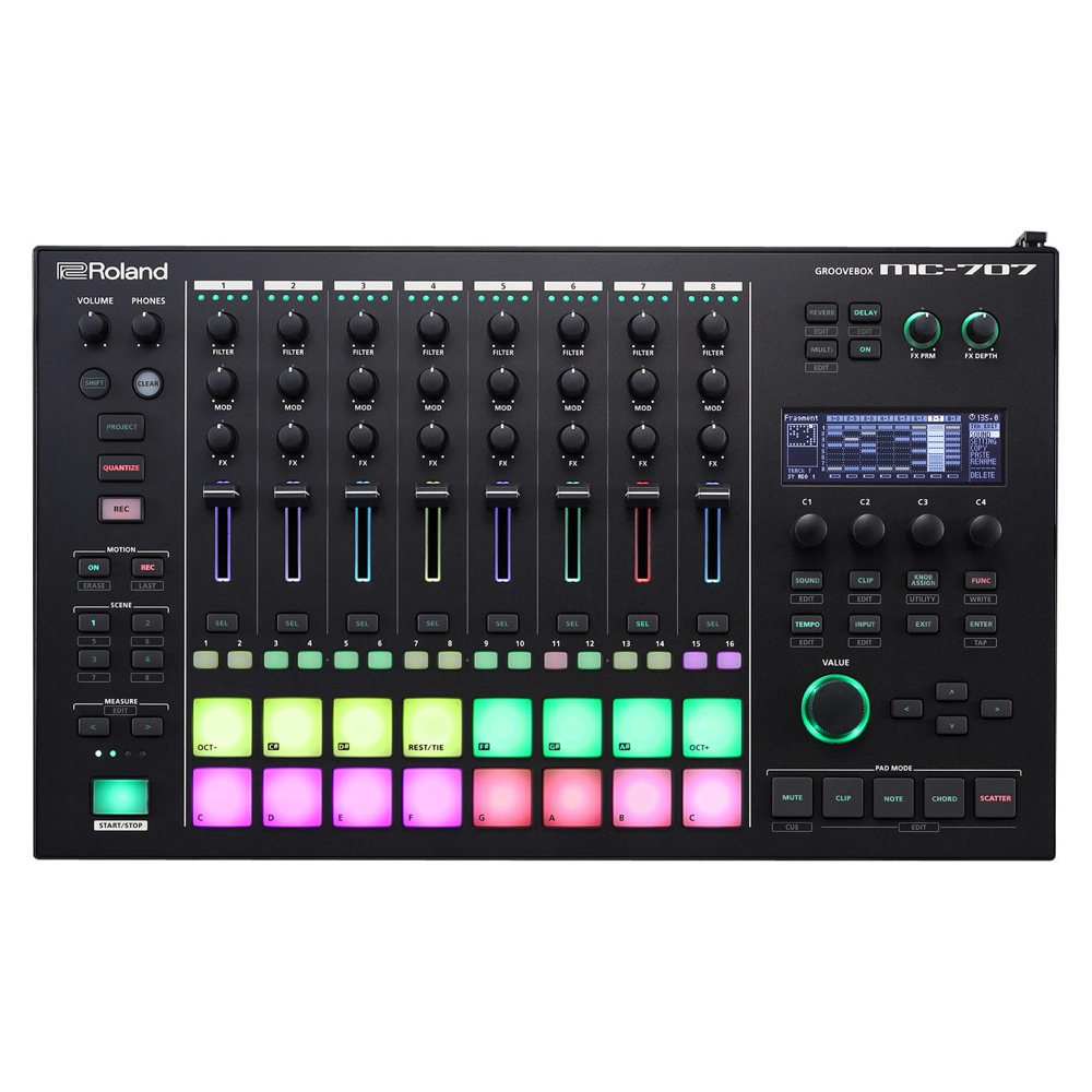 ライブ・パフォーマンスに必要な機能が充実)　GROOVEBOX　ローランド　web総合楽器店　グルーヴボックス(ローランド　ROLAND　MC-707　楽曲制作