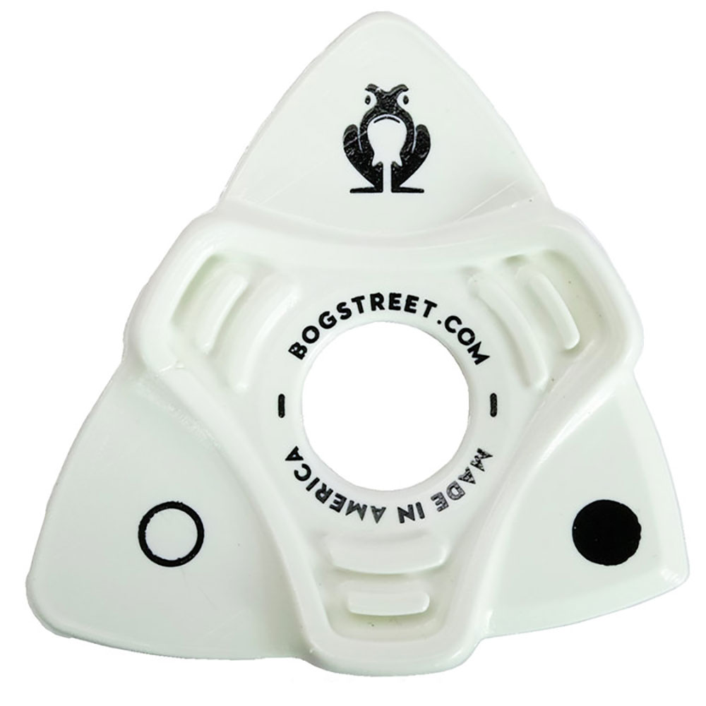 Bog Street Lead 3 Sided Elgnomic Pick White ギターピック