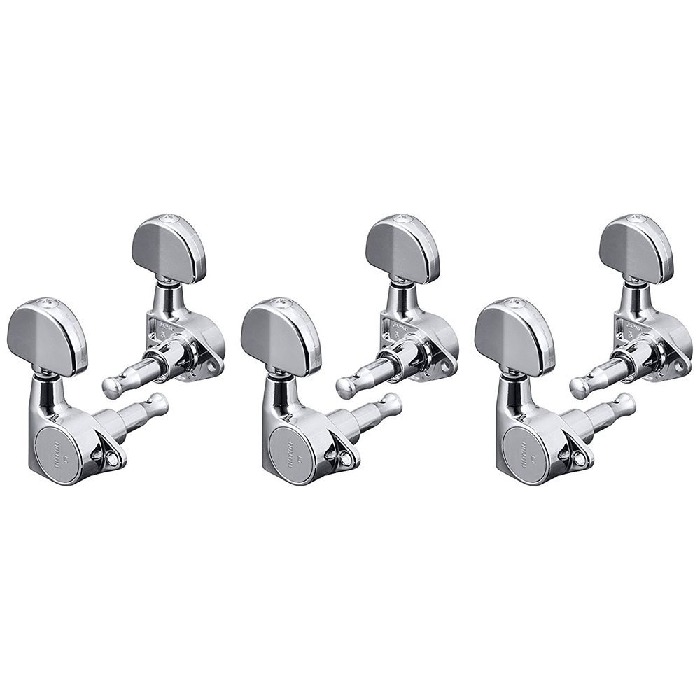 SCUD 05182CS 3+3 クローム グローバータイプ ギターペグ