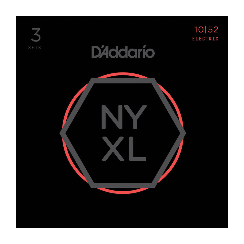 D'Addario NYXL1052-3D エレキギター弦 3セットパック