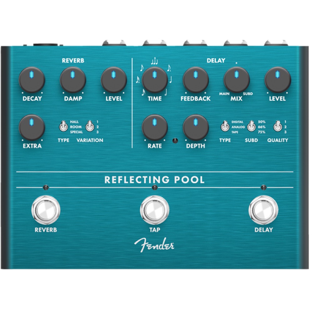 Fender Reflecting Pool Delay Reverb ディレイ リバーブ ギターエフェクター