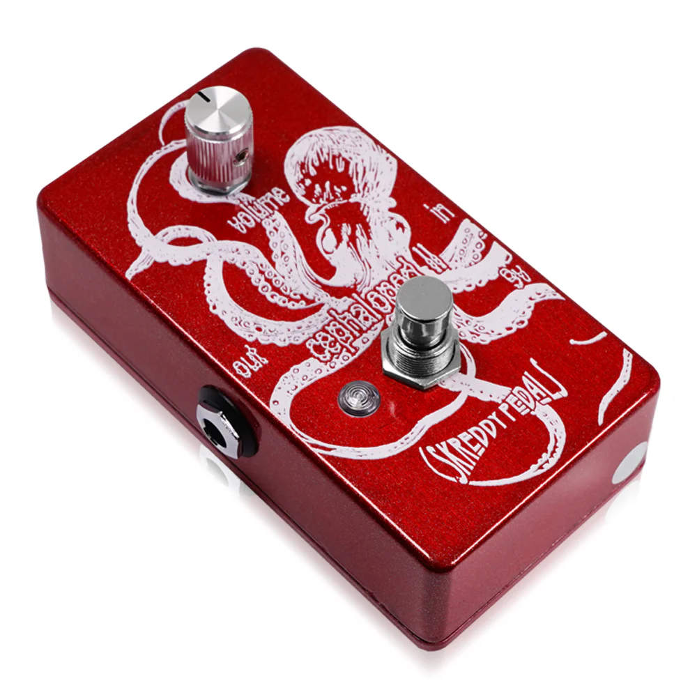 Skreddy Pedals Cephalopod II オクターブ ファズ ギターエフェクター 斜めアングル画像