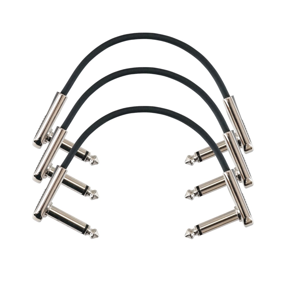 Silk Road PR-02N-0.6FT 3PC フラットパッチケーブル 18cm 3本パック