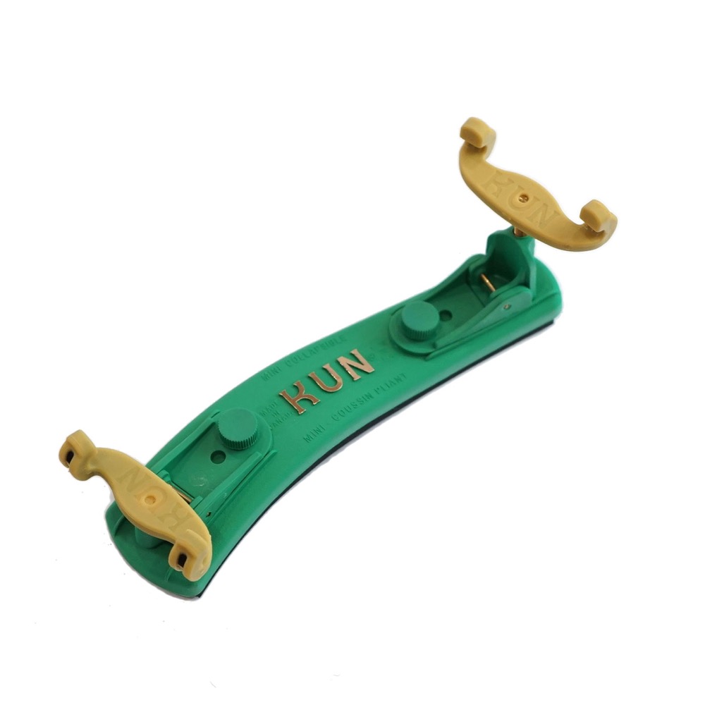 KUN Collapsible Mini グリーン 1/4-1/16用 バイオリン用肩当て