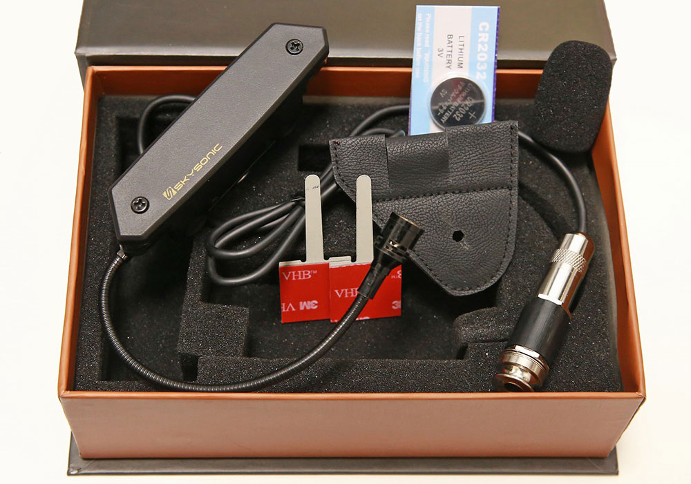 SKYSONIC NEW T-902 LH 2Way Soundhole Pickup レフトハンド用 サウンドホール ピックアップ パッケージ内画像