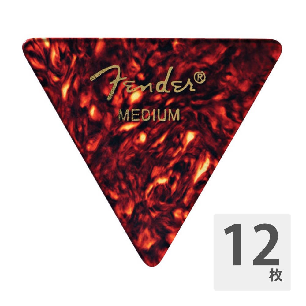 Fender 355 Shape Shell Medium ギターピック 12枚入り