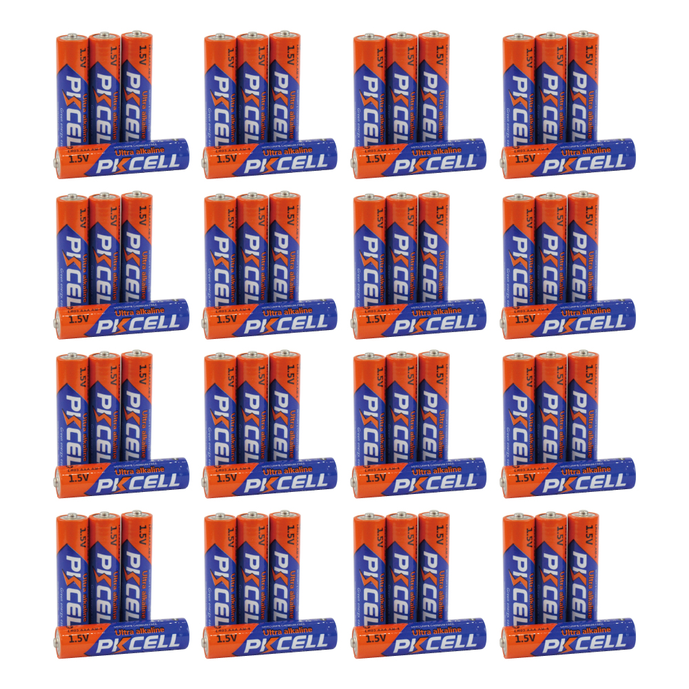 PKCELL BATTERY LR03-4B 1.5V AAA 単4アルカリ電池 48本パック