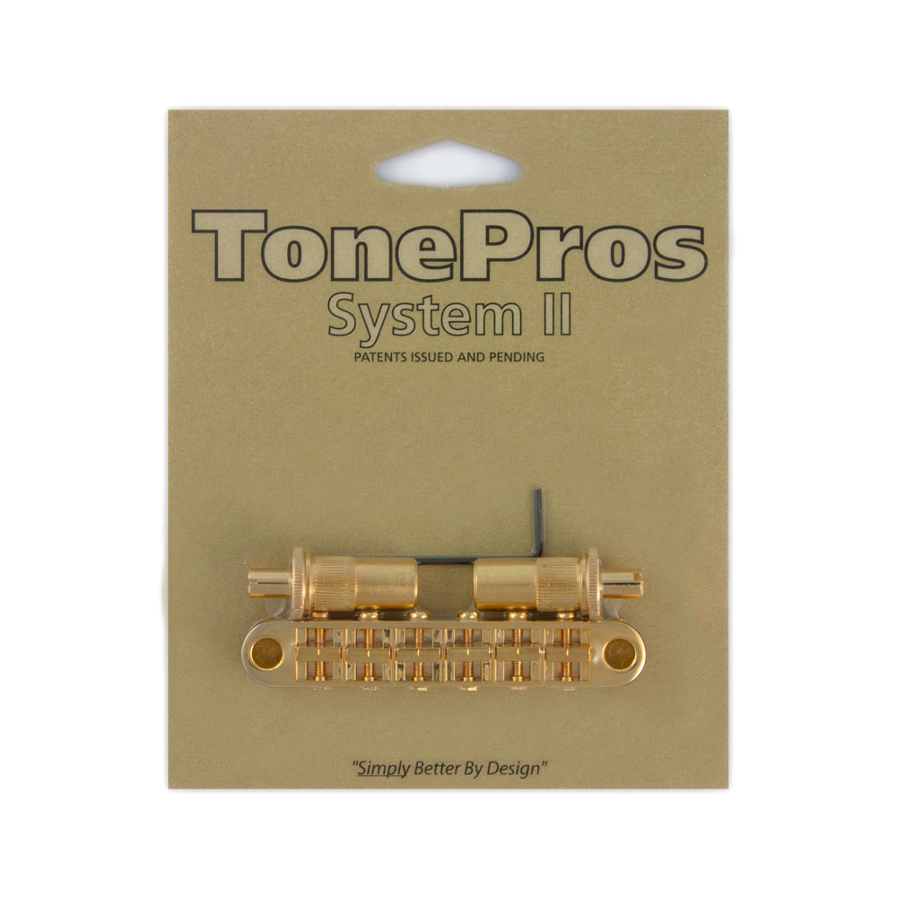 TonePros T3BT-G Metric Tuneomatic Bridge ゴールド ギター用ブリッジ