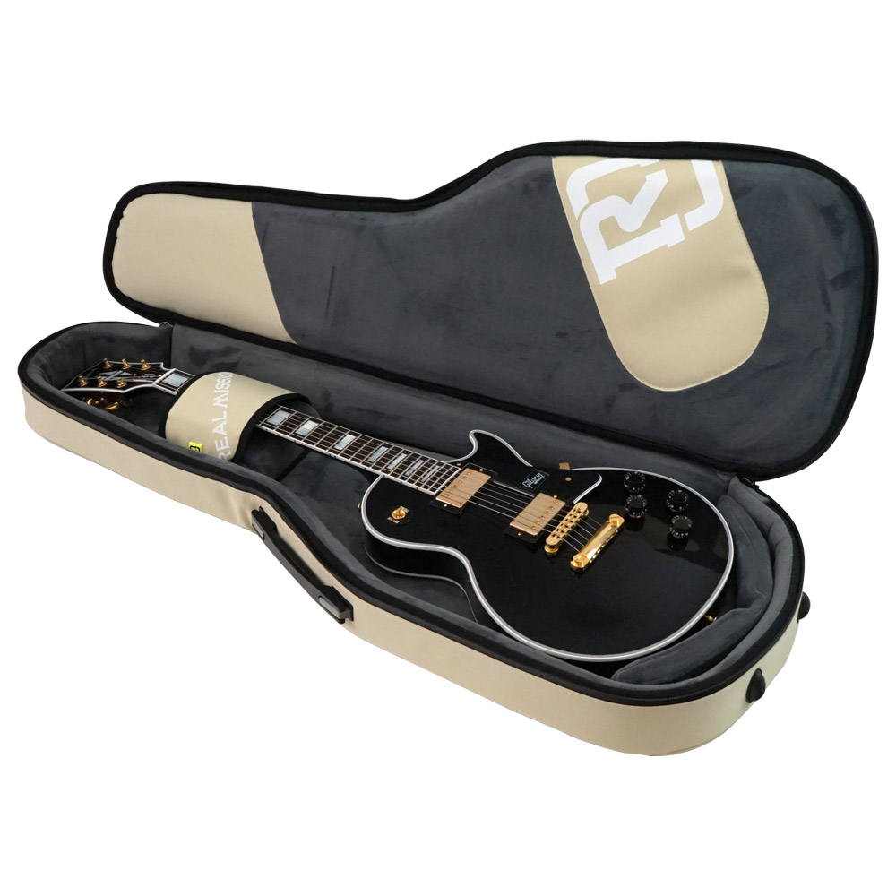 REAL MISSION（リアルミッション） Venus02-E Cream 防水 エレキギターケース・ギグケース レスポールギターを収納した例