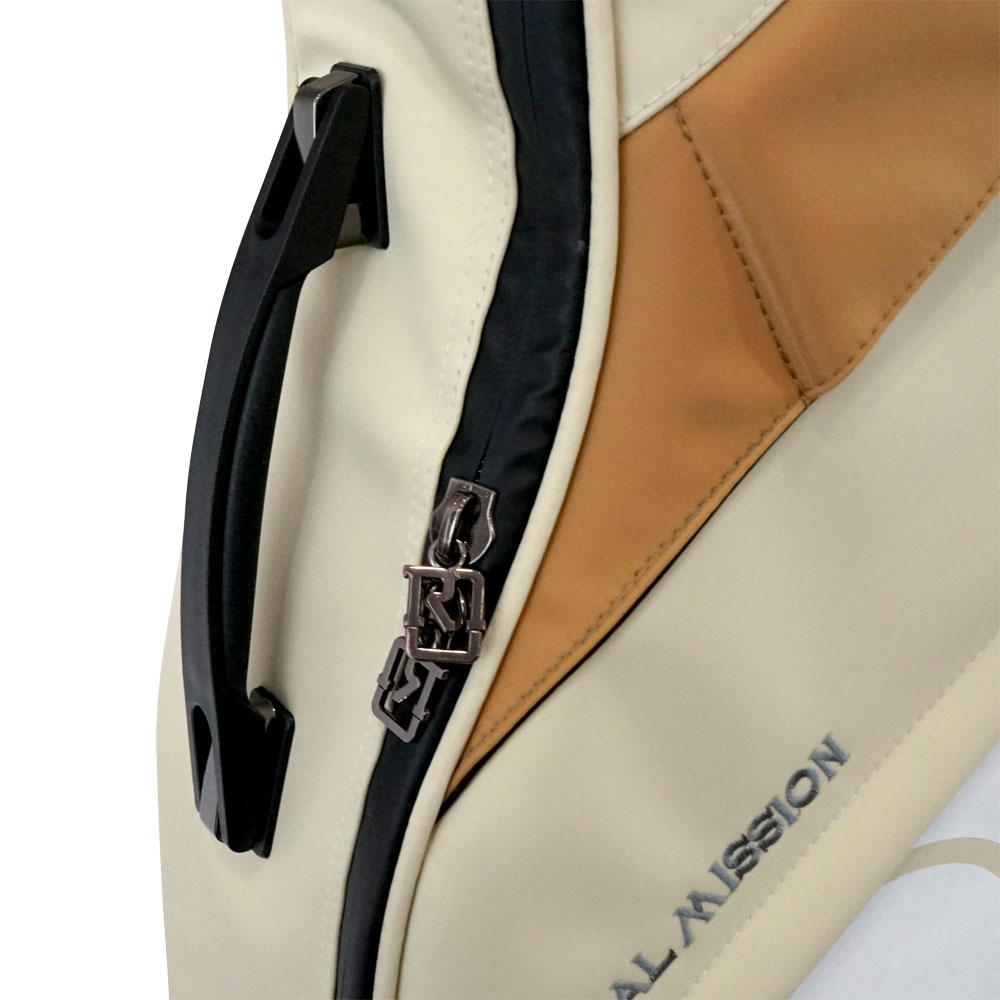 REAL MISSION（リアルミッション） Venus02-D Cream 防水 アコースティックギターケース・ギグケース・アコギケース 手提げハンドル部・止水ファスナー部