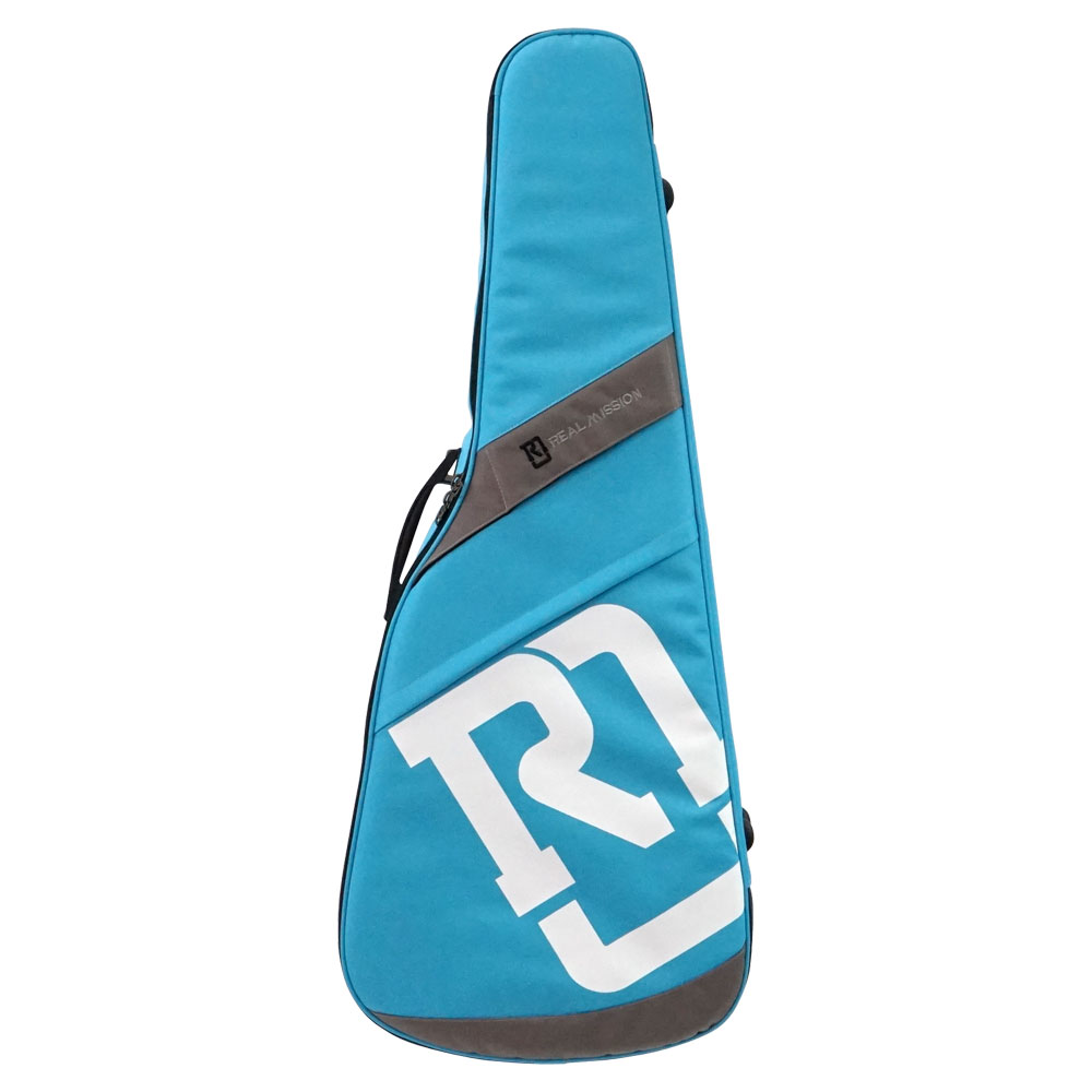 REAL MISSION（リアルミッション） Venus05-D Light blue 防水 アコースティックギターケース・ギグケース・アコギケース 正面・全体像