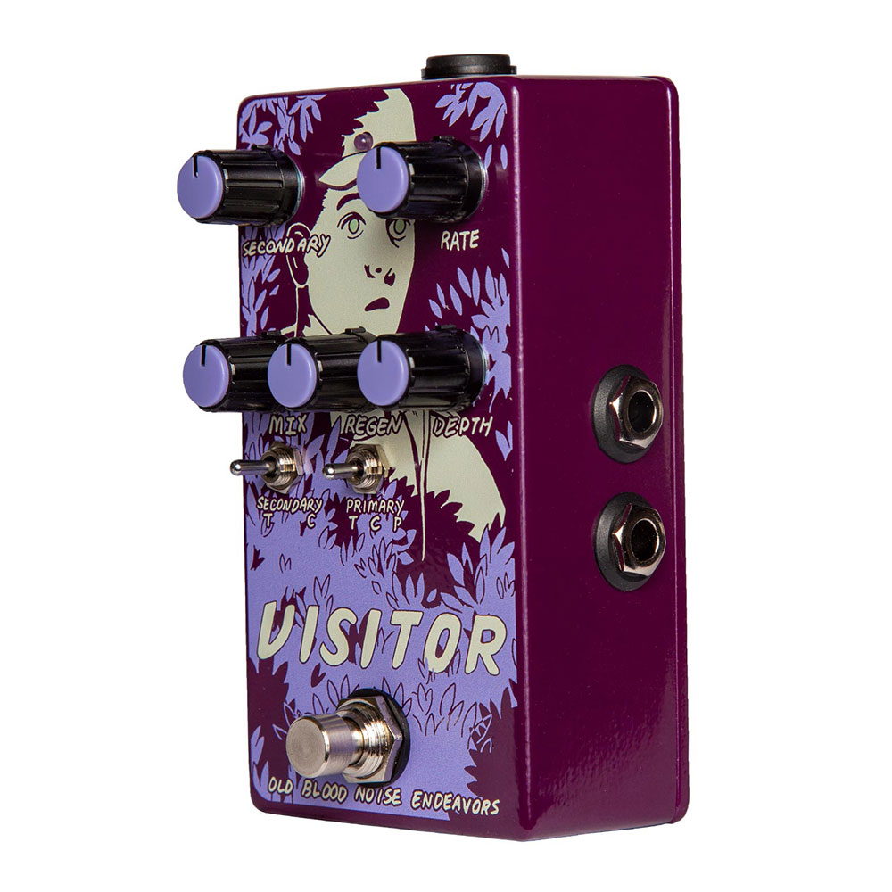 Old Blood Noise Endeavors Visitor モジュレーター ギターエフェクター 側面