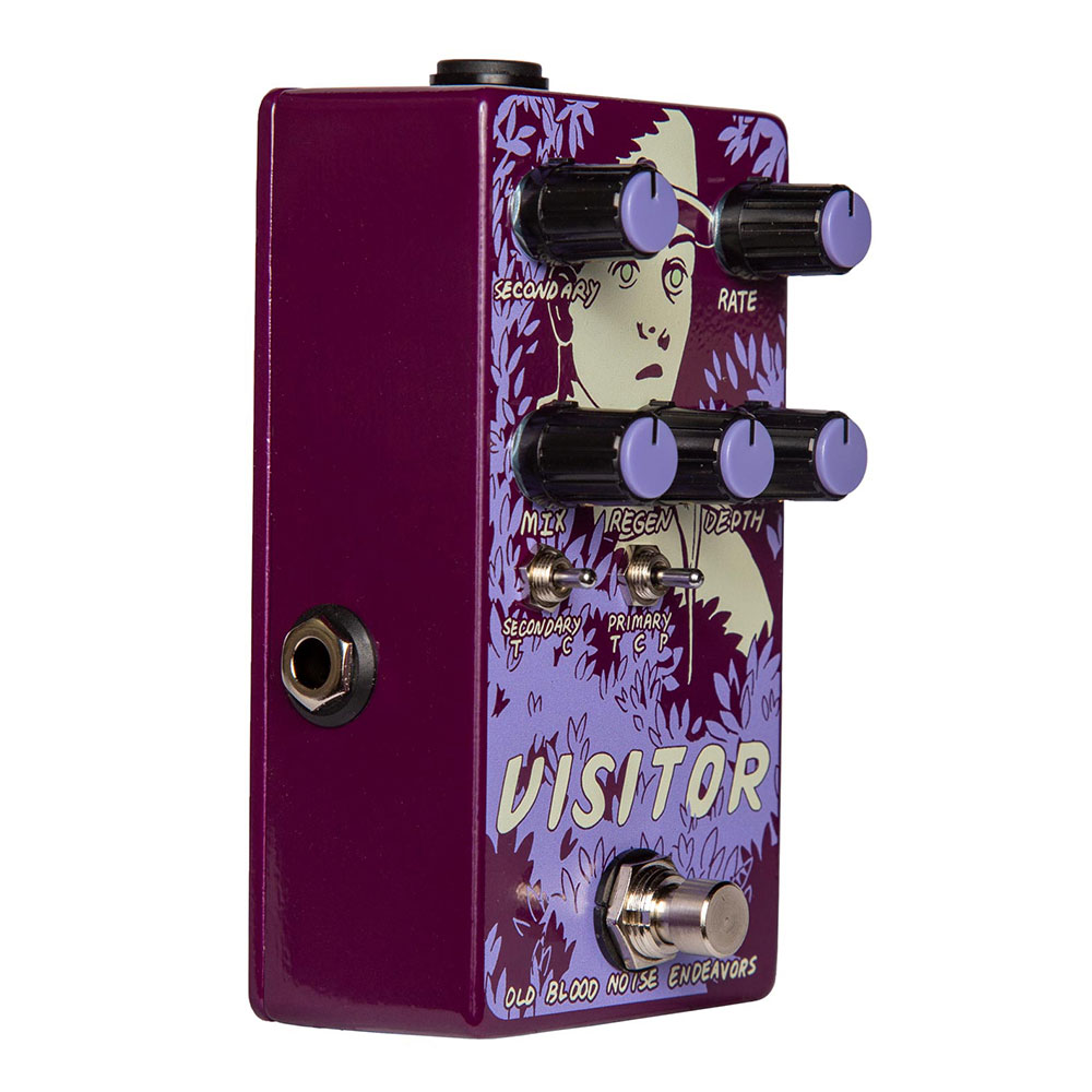 Old Blood Noise Endeavors Visitor モジュレーター ギターエフェクター 側面