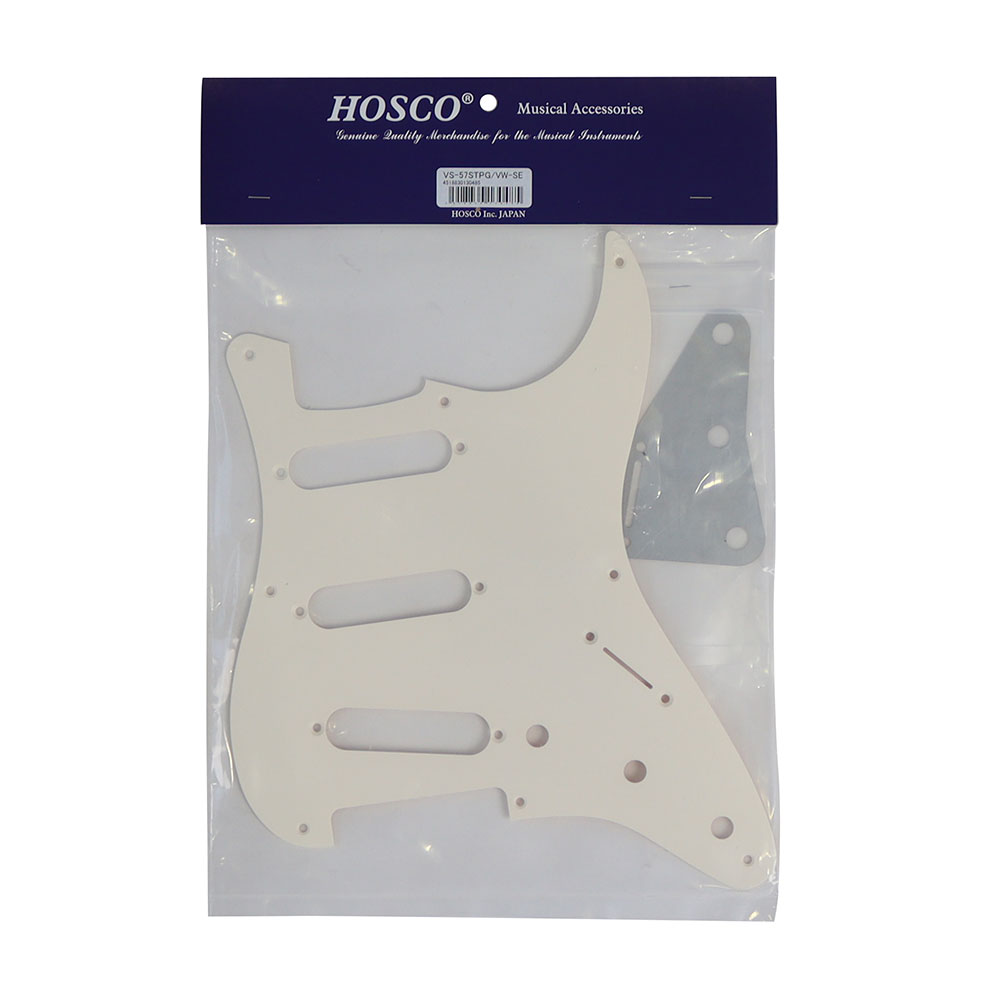 SCUD VS-57STPG/VW-SET 57STタイプ ピックガード 1Ply ヴィンテージホワイト