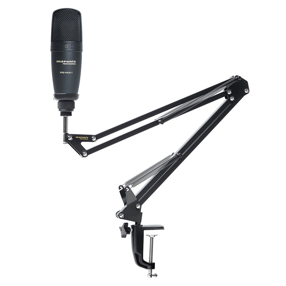 marantz Professional Pod Pack 1J USBコンデンサーマイク&ブームアームスタンド スタンド付きの画像