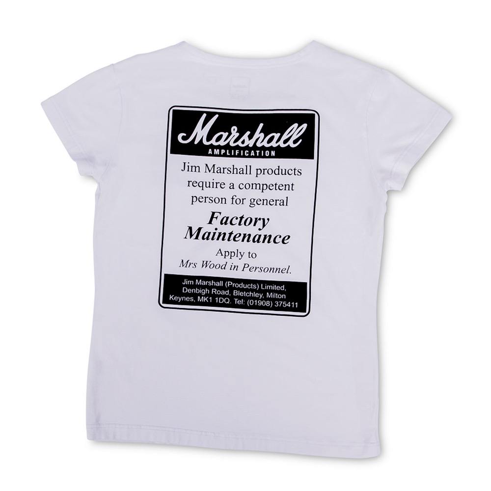MARSHALL マーシャル MAINTENANCE Lサイズ 半袖 Tシャツ バックプリント部画像