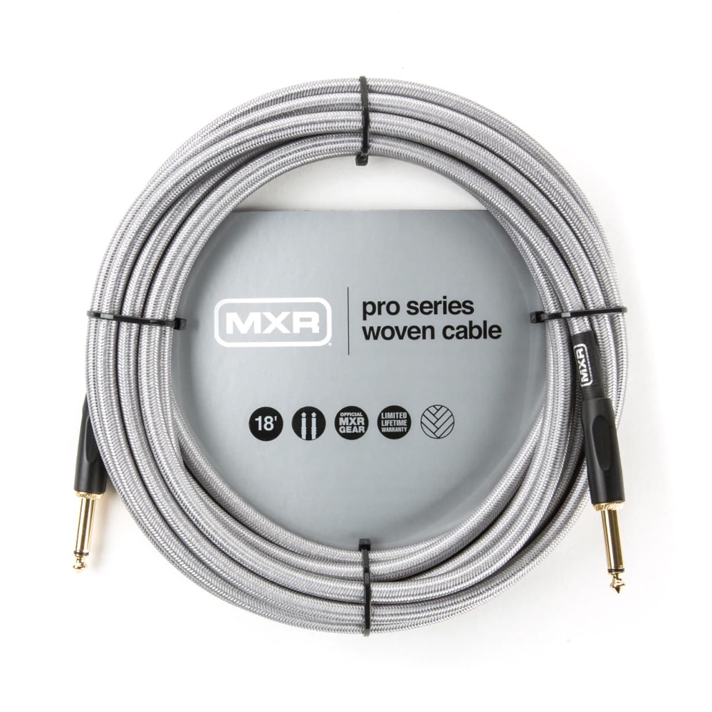 MXR DCIW18 18FT PRO SERIES WOVEN INSTRUMENT CABLE STRAIGHT-STRAIGHT ギターケーブル