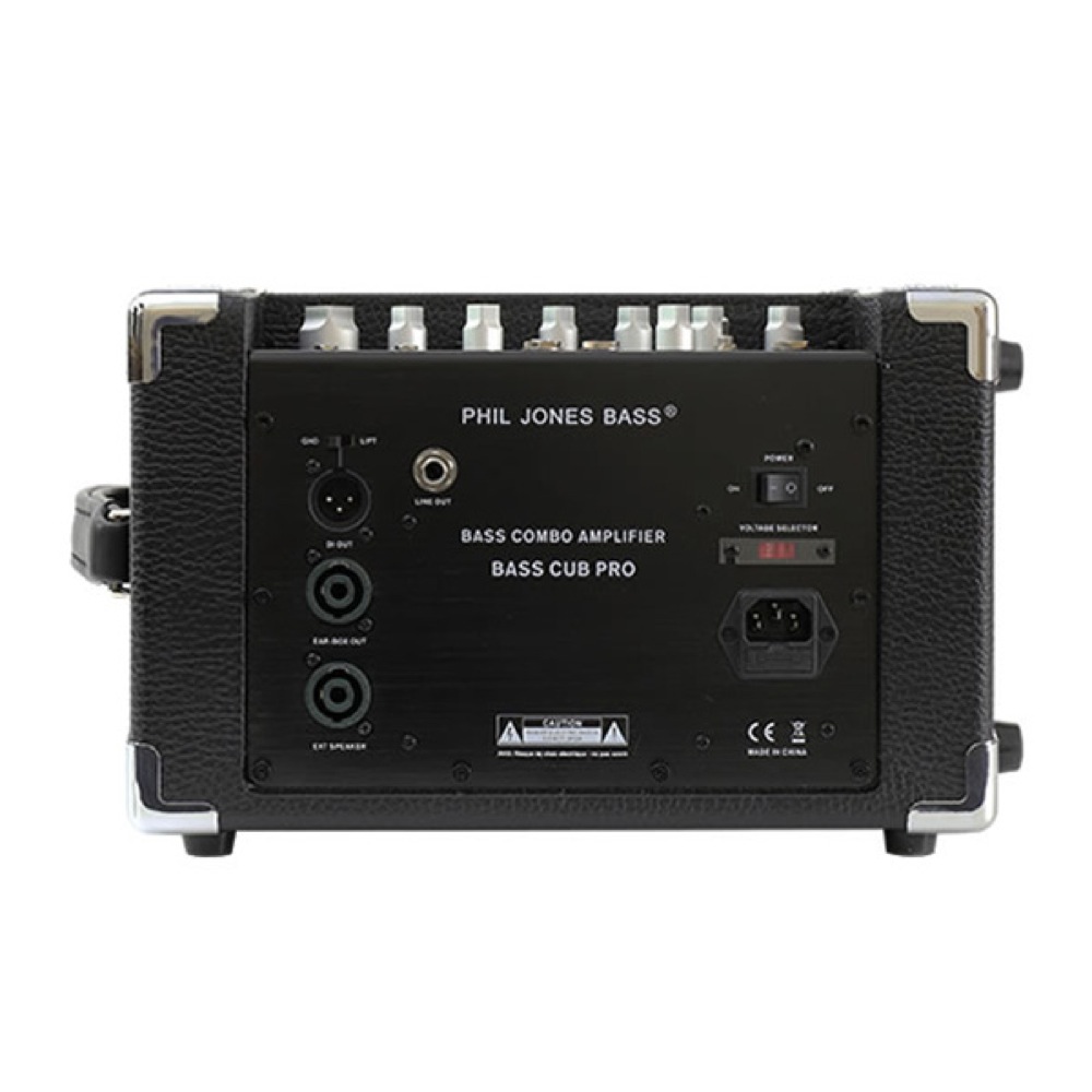 PHIL JONES BASS Bass CUB Pro Black ベースアンプ キャリングバッグ付き 背面の画像