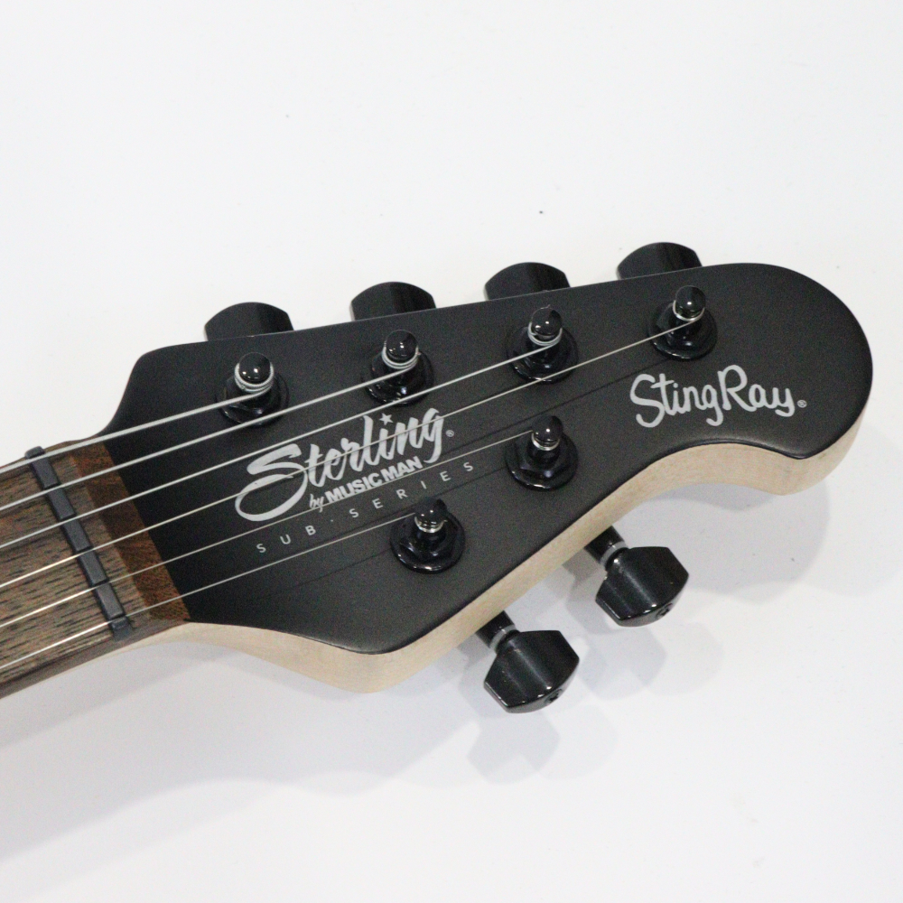 Sterling By Musicman SUB STINGRAY GUITAR STEALTH BLACK S.U.B.SERIES エレキギター ヘッド画像