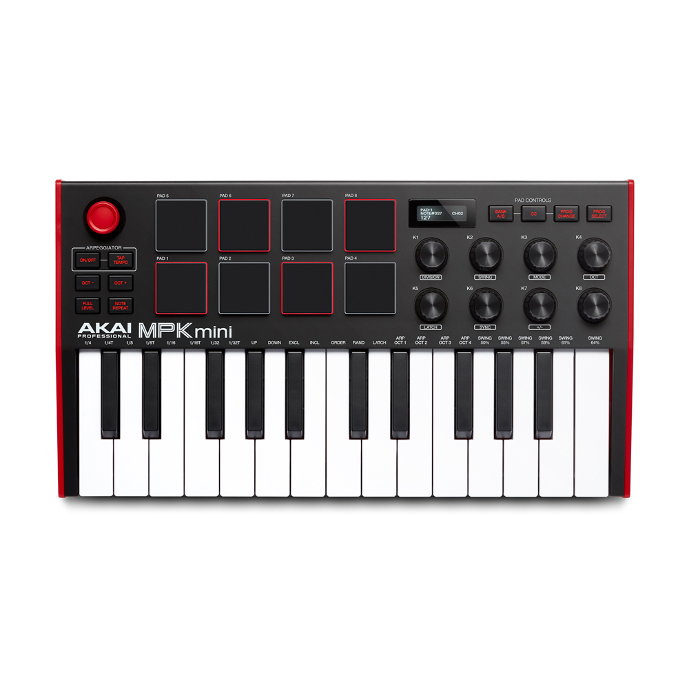 AKAI Professional MPK mini MK3 25鍵盤 USB MIDIキーボード コントローラー(アカイプロフェッショナル 25鍵ミニ鍵盤)  | chuya-online.com 全国どこでも送料無料の楽器店