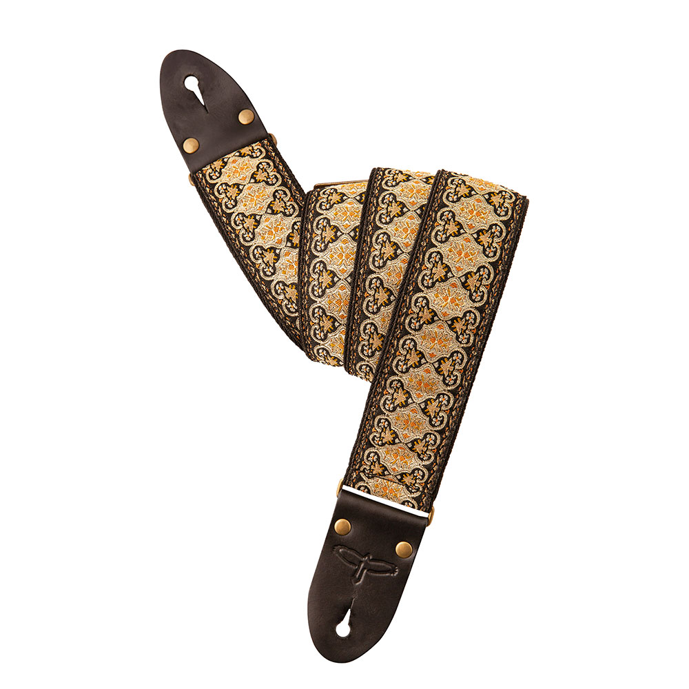 PRS 2" Retro Gold/Black Strap Limited ギターストラップ 2インチ幅