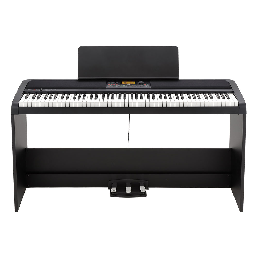 コルグ KORG XE20SP DIGITAL ENSEMBLE PIANO 88鍵盤 自動伴奏機能付き 電子ピアノ スタンド 3本足ペダルユニット付き (コルグ 電子ピアノ スタンドと3本ペダル付き) 全国どこでも送料無料の楽器店