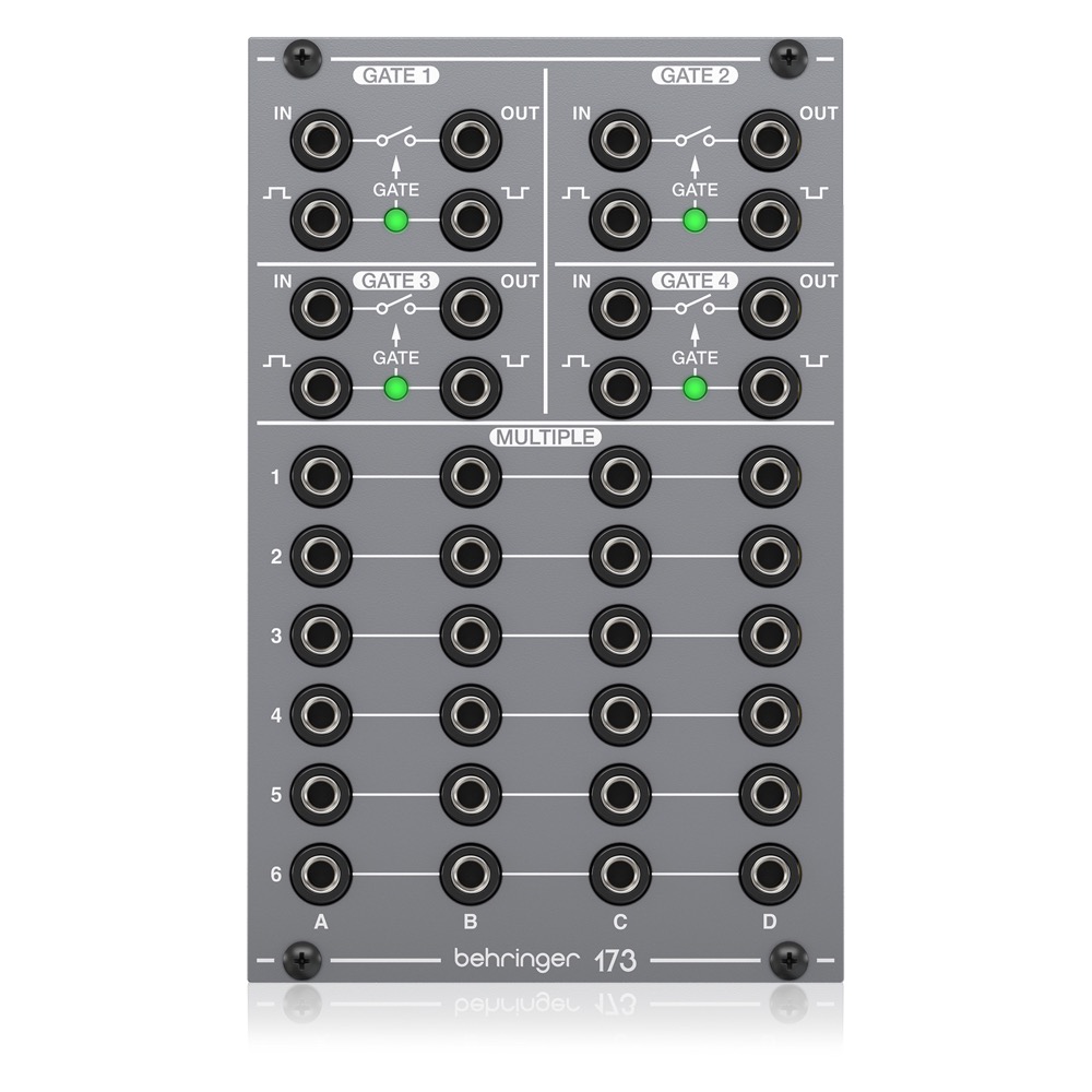BEHRINGER 173 QUAD GATE/MULTIPLES モジュラーシンセサイザー ユーロラック ユーロラック用 アナログクワッドゲート＆マルチプルモジュール