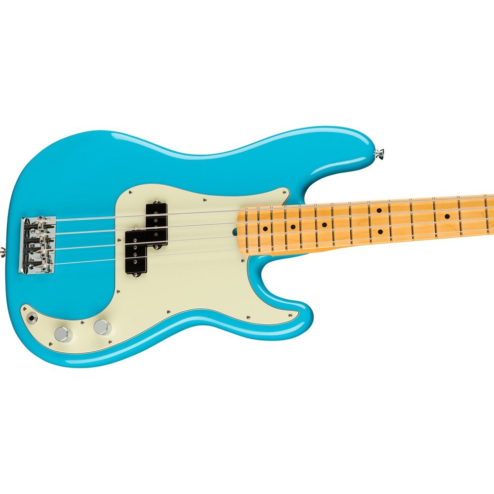 Fender American Professional II Precision Bass MN MBL フェンダー アメプロ2 プレシジョンベース マイアミブルー ボディトップアングル画像