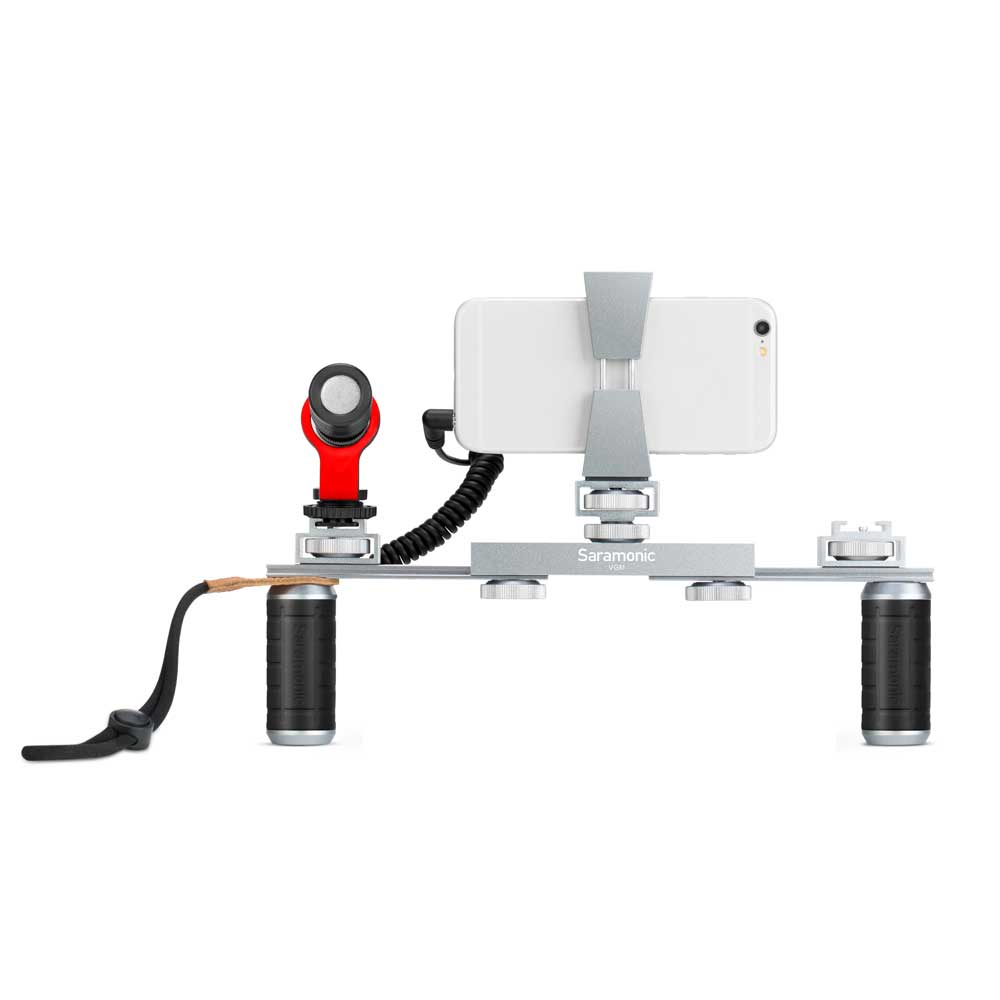 Saramonic VGM スマートフォン用ハンドルグリップ コンデンサーマイク付きキット