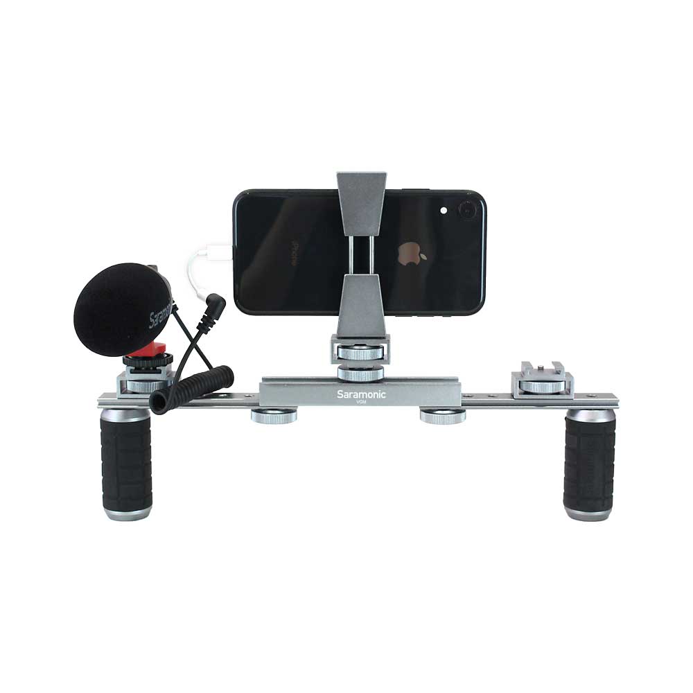Saramonic VGM スマートフォン用ハンドルグリップ コンデンサーマイク付きキット