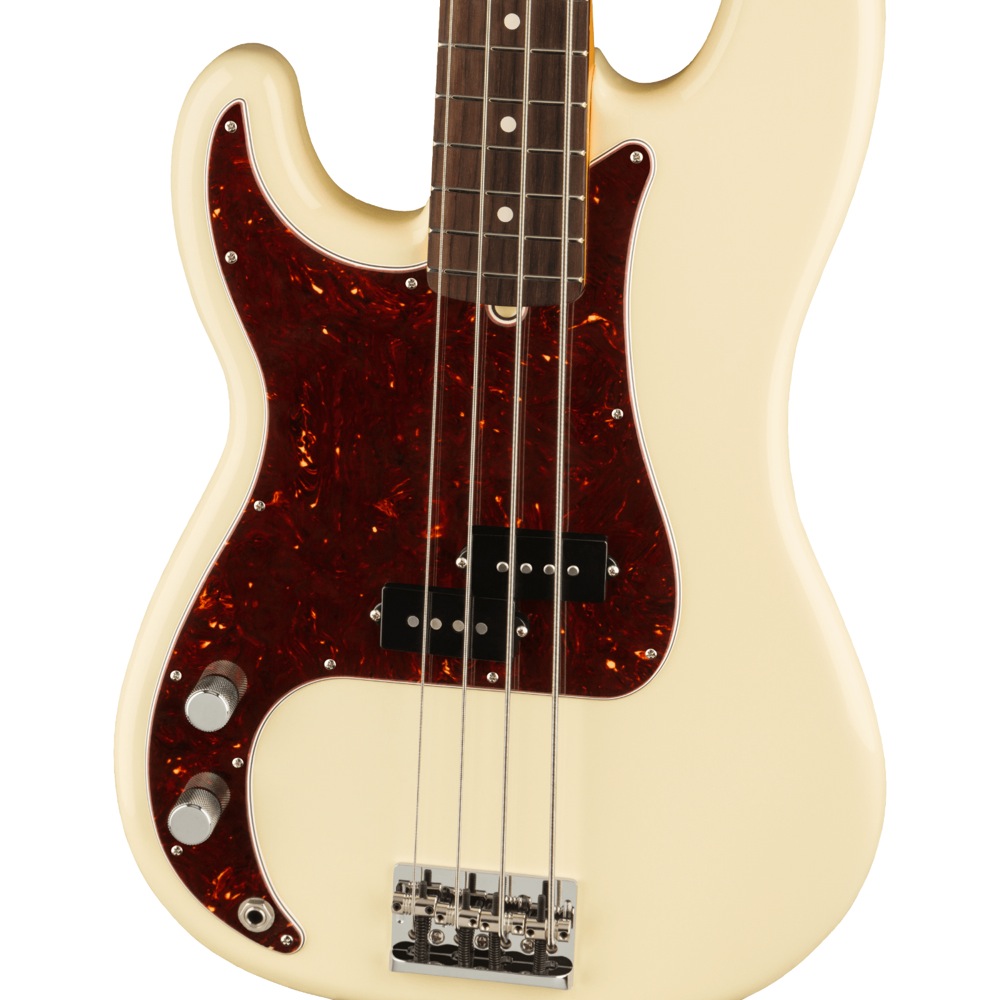 Fender American Professional II Precision Bass LH RW OWT エレキベース ボディトップアップ画像