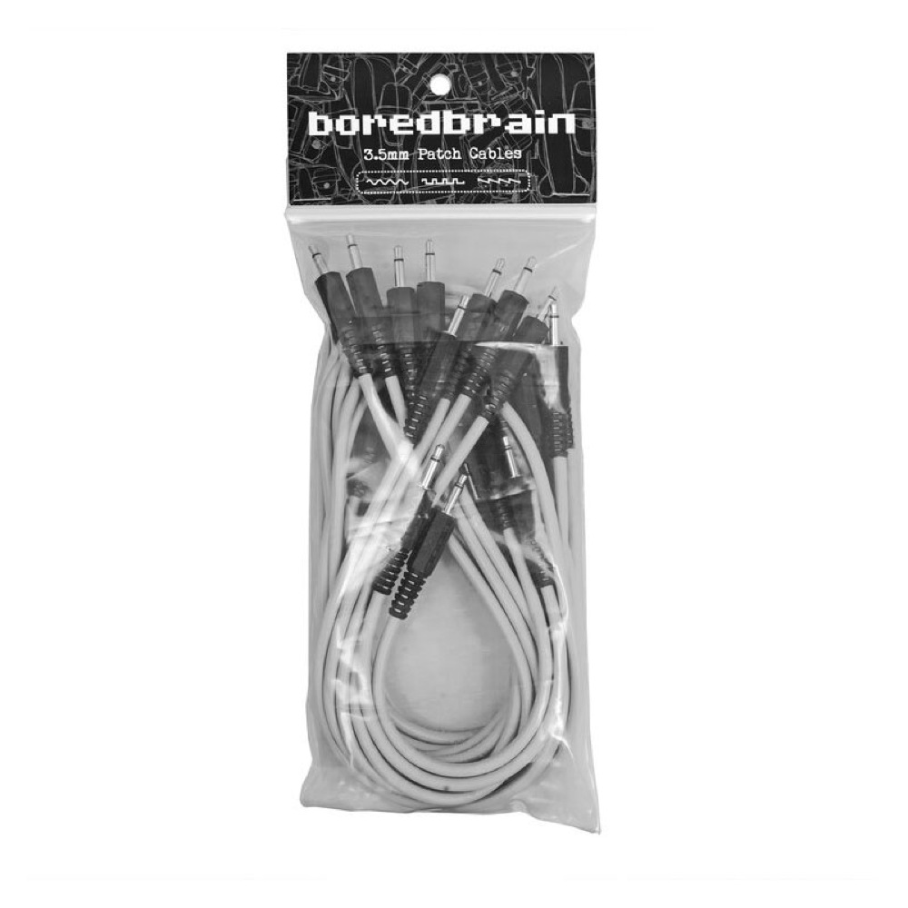 Boredbrain Music Eurorack Patch Cables Essential 12-Pack Moon Gray パッチケーブル 12本パック