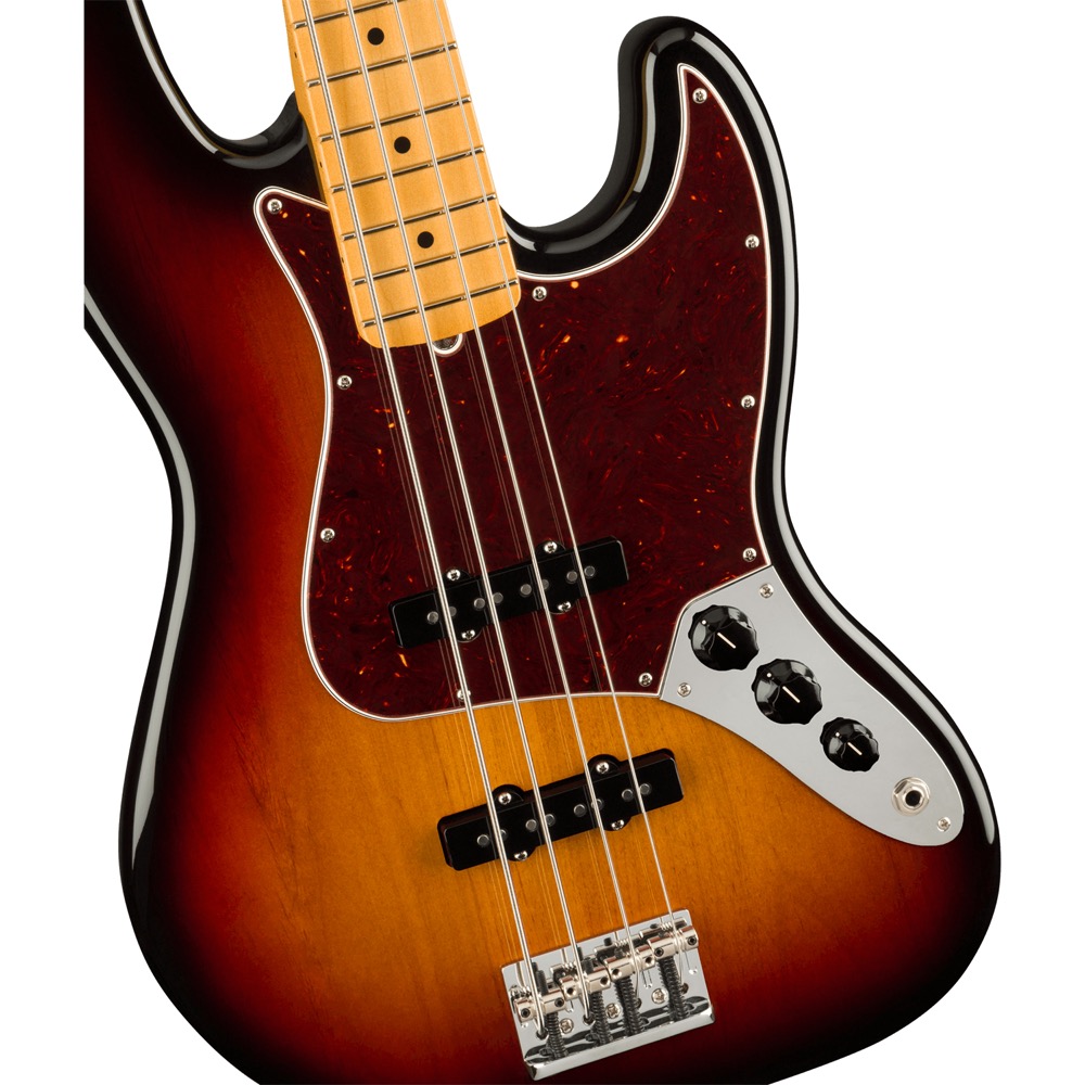 Fender American Professional II Jazz Bass MN 3TSB フェンダー アメプロ2 ジャズベース 3トーンサンバースト ボディアップ画像