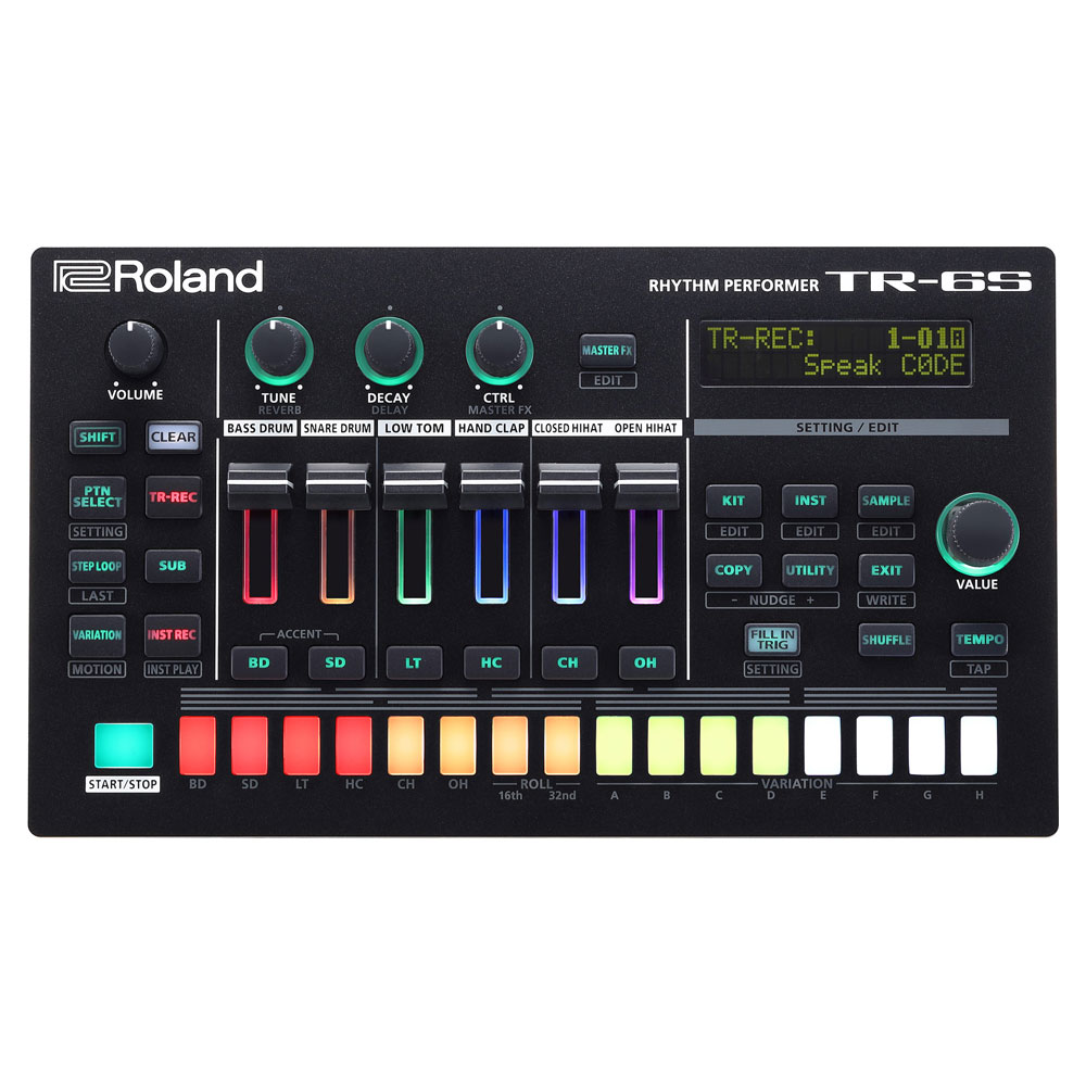 ROLAND（ローランド） TR-6S Rhythm Performer リズムマシン 正面・全体像