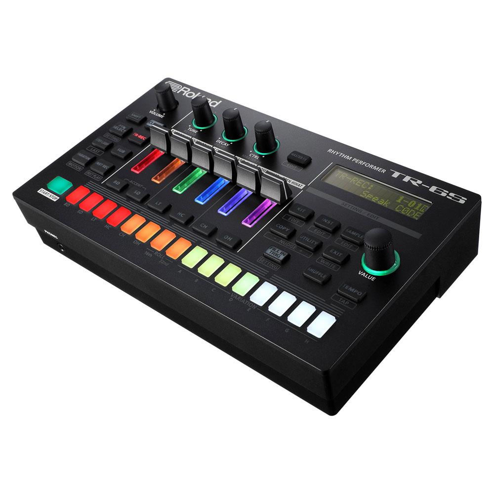 ROLAND（ローランド） TR-6S Rhythm Performer リズムマシン 左向き・全体像