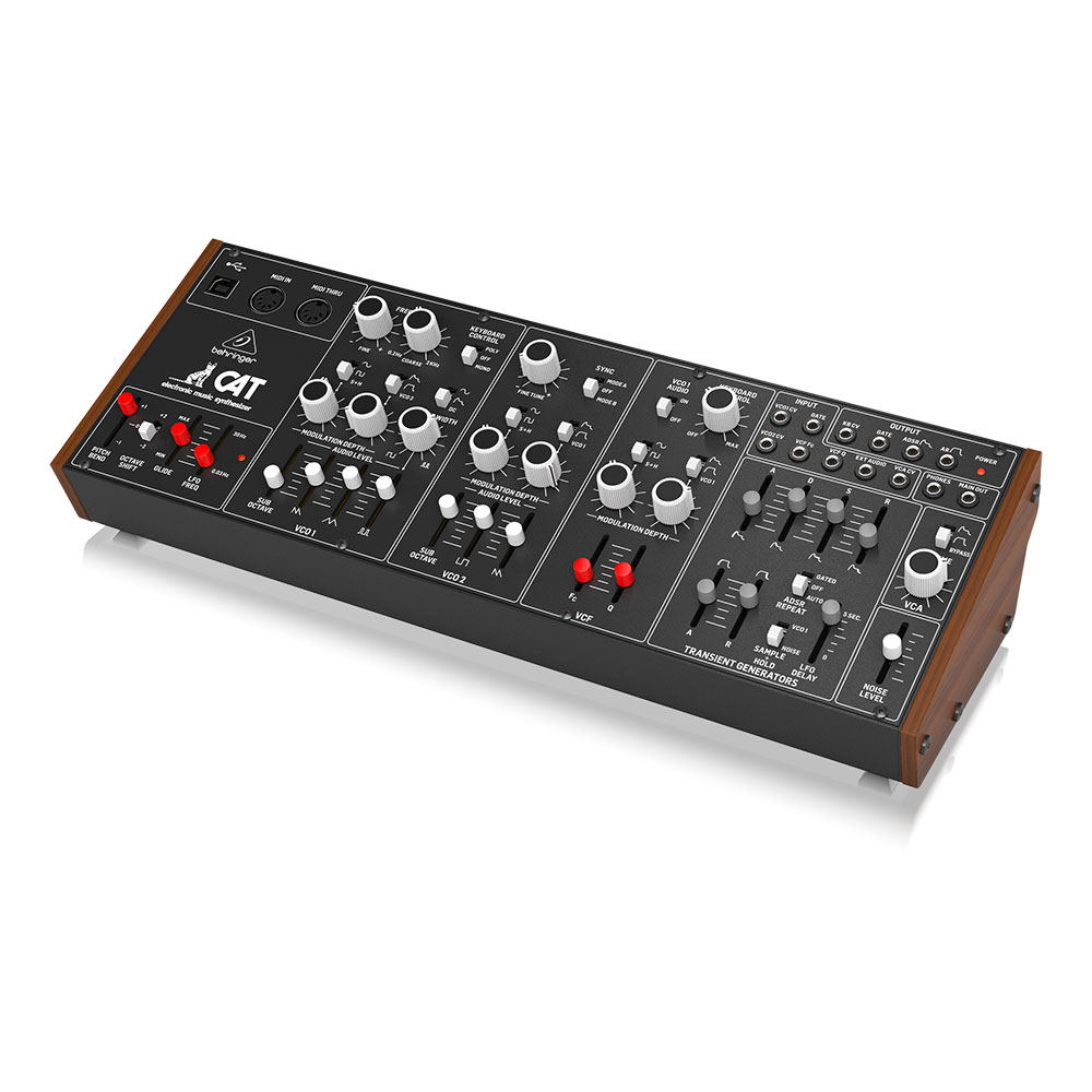 BEHRINGER CAT ユーロラックマウント対応 デュオフォニックアナログシンセサイザー BEHRINGER ベリンガー CAT ユーロラックマウント対応 デュオフォニックアナログシンセサイザー 斜めからの画像