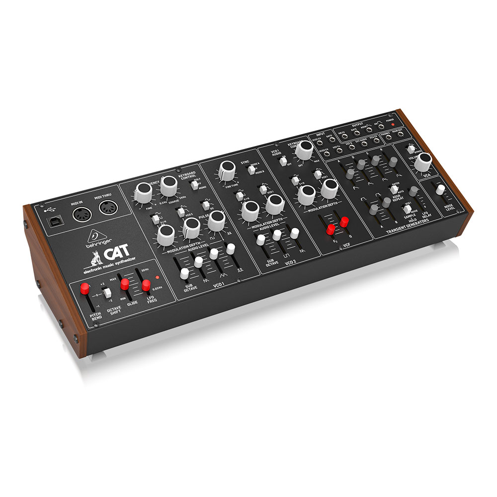 BEHRINGER CAT ユーロラックマウント対応 デュオフォニックアナログシンセサイザー BEHRINGER ベリンガー CAT ユーロラックマウント対応 デュオフォニックアナログシンセサイザー 斜めからの画像
